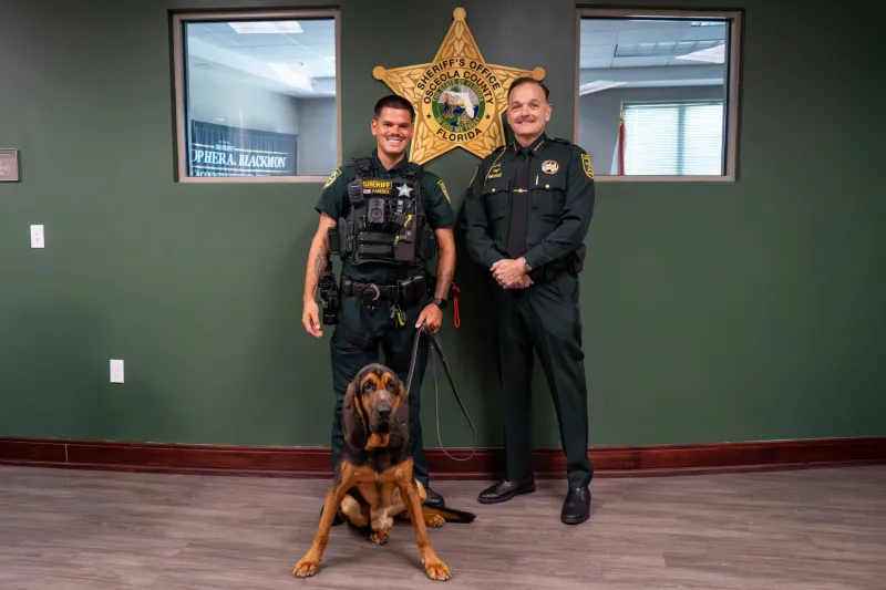 Senior Resource Alliance Donates Bloodhound K9 to Osceola County Sheriff's Office
