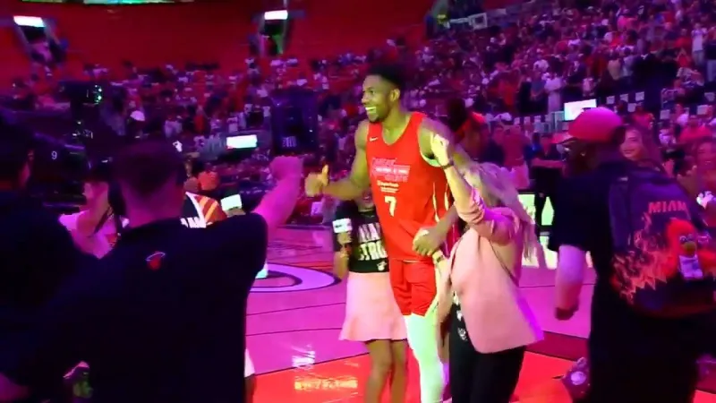 Miami Heat raise funds for breast cancer survivors during annual 'Red, White and Pink' game