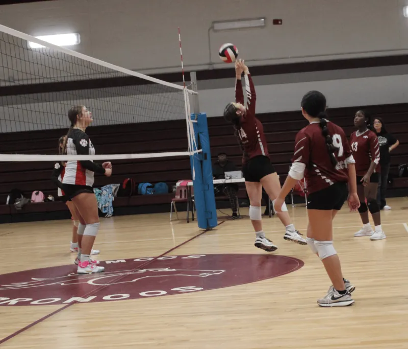The Lady Broncos volleyball double-header against the Wildcats