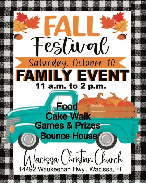 Wacissa Christian to host fall festival Oct. 10