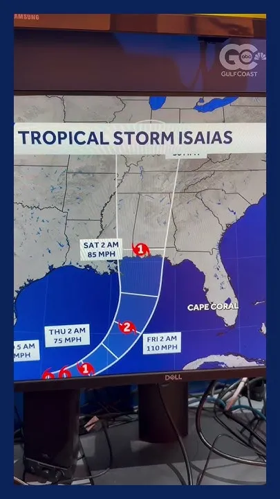 Tropical Storm Isaias to become a Category 2 hurricane (Video)
