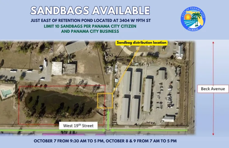 Panama City Sandbags Available Ahead of Tropical Storm Isaias