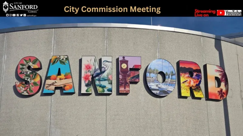 Live From the City of Sanford City Commission Meeting October 26, 2026 @ 7pm (Video)