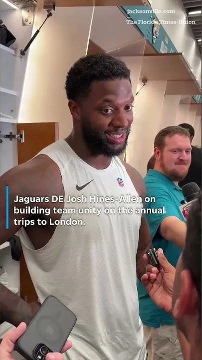 Josh Hines-Allen said Jaguars London trips help with 'the brotherhood' (Video)