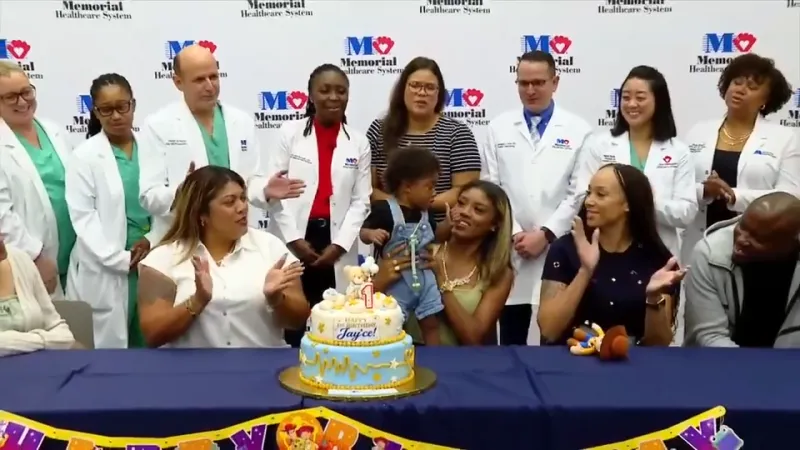 Baby Jay'ce celebrates birthday one year since rare emergency surgery saved his life