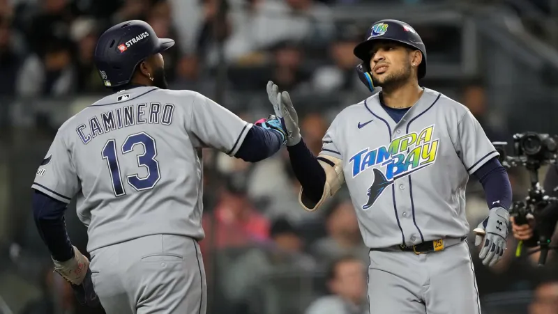 Rays beat Yankees 4-3 for 3-game Division Series sweep behind Mesa homer, fan interference call