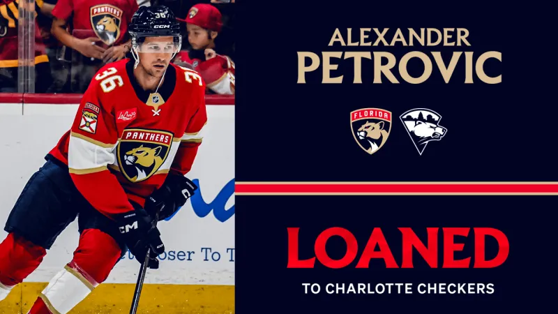 Panthers loan defenseman Alexander Petrovic to AHL