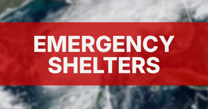 SHELTERS: Here is the latest list of shelter locations across the Big Bend area