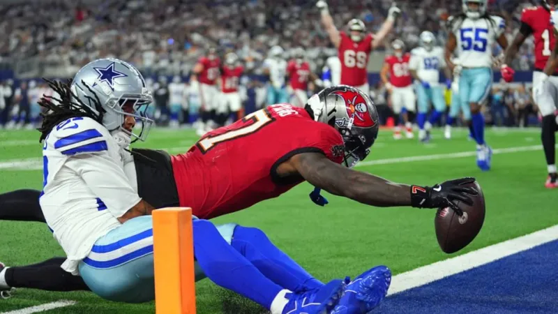 Bucky Irving and rookie QB Jalon Daniels help Bucs beat sloppy Cowboys 24-16 for 1st win of season