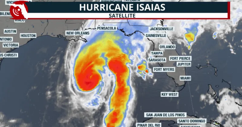 Major Hurricane Isaias inches closer to the Gulf Coast, Friday evening landfall forecast
