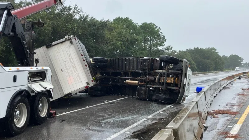 Escambia County crash on I-10 near Nine Mile Road causes traffic congestion