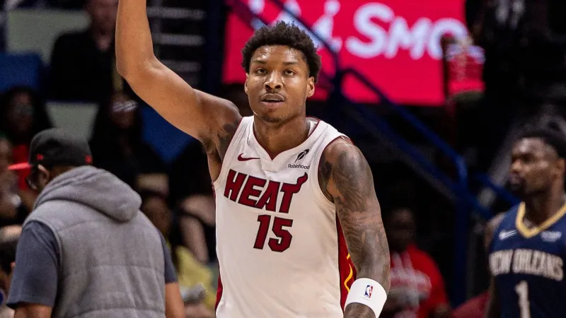 Myron Gardner is making it hard for Erik Spoelstra to keep him off the floor