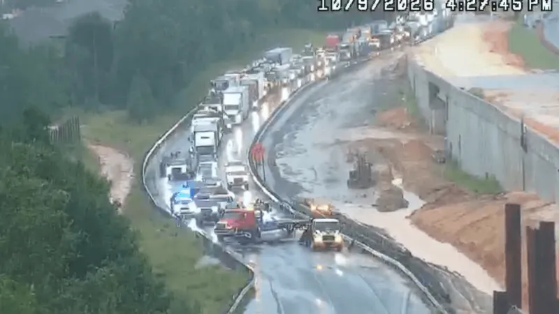 Traffic blocked on I-10 east in Okaloosa County following crash