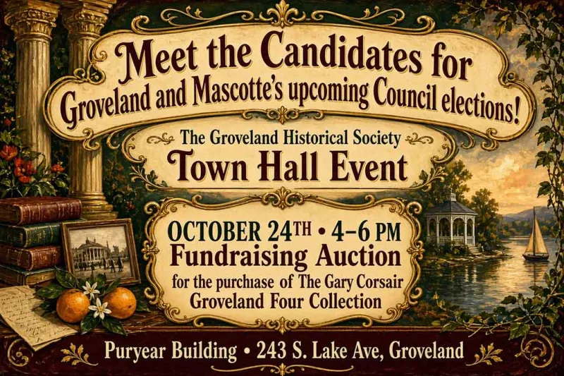 Meet the Candidates Event to Give Groveland and Mascotte Voters a Chance to Hear from City Council Hopefuls (Oct 24)