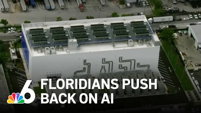Florida voters push back on data centers and AI, NBC6 poll says (Video)