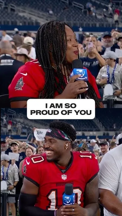 Mama Daniels was smiling ear to ear after her son's performance  #jalondaniels #mom #son #nfl (Video)