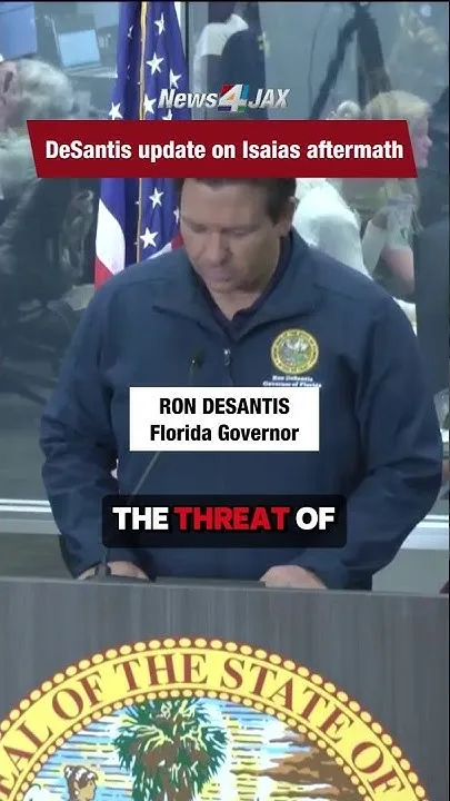 Gov. Ron DeSantis gives update on aftermath of Hurricane Isaias in Florida (Video)