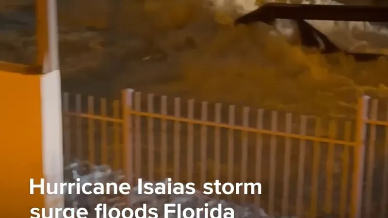 Hurricane Isaias storm surge floods Florida panhandle