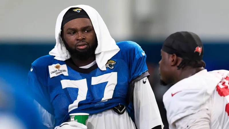 Latest Anton Harrison injury updates as Jaguars LT exits Week 5 vs. Eagles