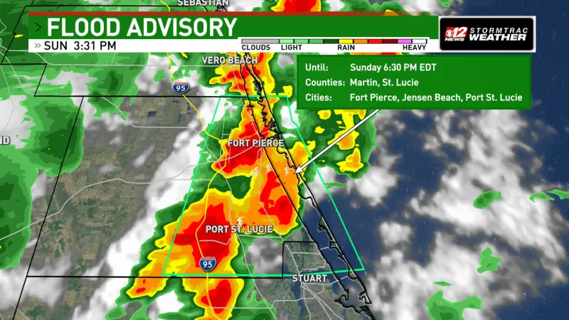Flood Advisory for Martin and St. Lucie Counties