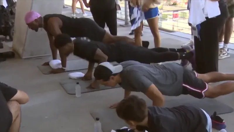 Udonis Haslem and Bam Adebayo host 8th Annual Anatomy Hour Push-Up Challenge