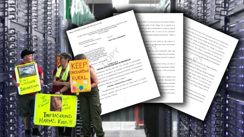 Indiantown's data center war escalates as developer takes village to court