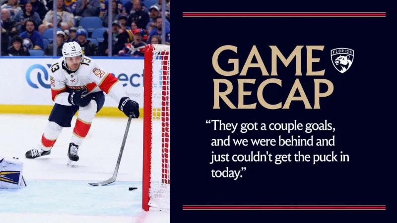 RECAP: Panthers fall in tough battle with Sabres