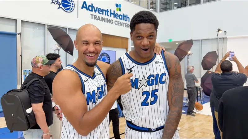 Behind the Scenes with Jalen Suggs at Magic Media Day! (Video)