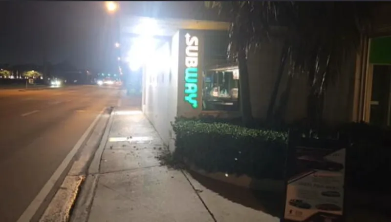 Driver hospitalized after crashing near Subway in Miami Springs