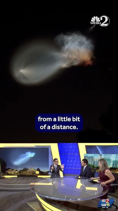 Jellyfish effect lights up Central Florida sky after launch (Video)
