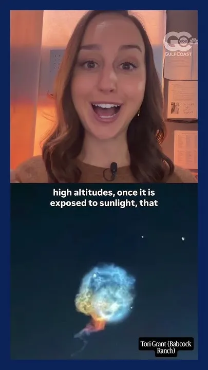 SpaceX Falcon 9 launch from Cape Canaveral lights up Gulf Coast with rare space jellyfish (Video)