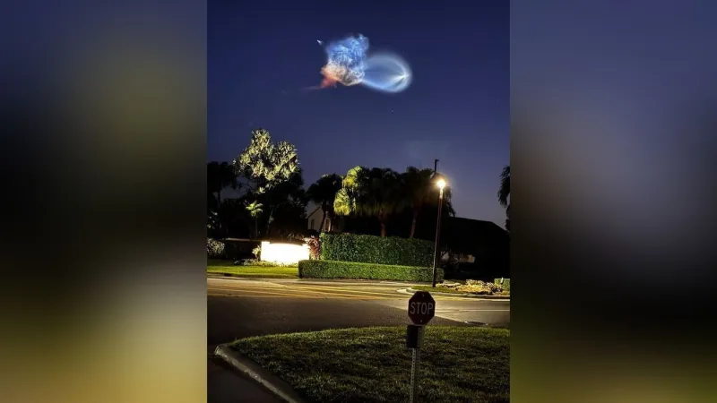 GALLERY: SpaceX launch creates glowing 'jellyfish' cloud seen in parts of Florida
