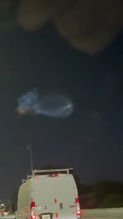 SpaceX rocket launch seen in sky above Palm Beach County, Florida (Video)