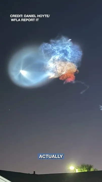 'Jellyfish cloud' from SpaceX launch spotted in Tampa Bay area (Video)