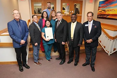 Holy Cross Health Receives Emergency Nurses Week Proclamation from City of Deerfield Beach Emergency Nurses Week is October 11 to 17 Caption: Holy Cross Health nurses...