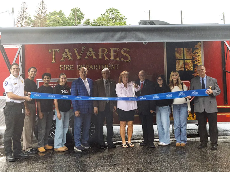 Tavares Fire Department Unveils New Mobile Fire Safety Education Equipment