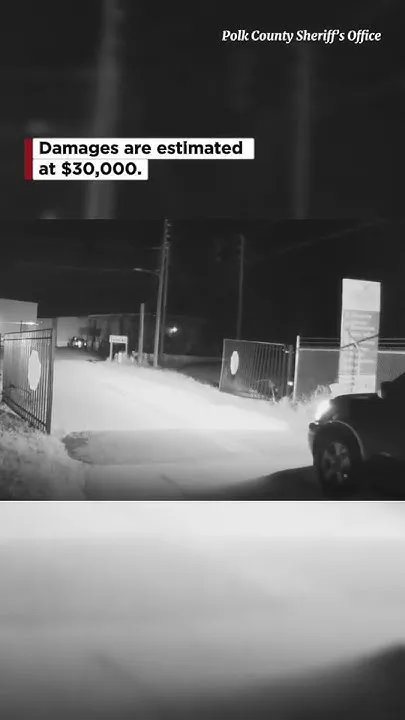 Polk deputies search for gate crasher in Lake Wales (Video)