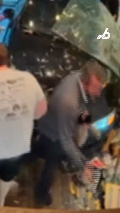 Couple survives terrifying crash as car slams into Florida hair salon (Video)