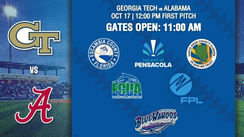 Pensacola Blue Wahoos make Saturday's Alabama-Georgia Tech game a Hurricane Relief event
