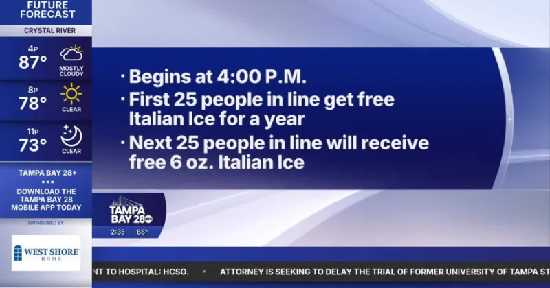 Sweet deal: Rita's giving away free Italian ice to celebrate new store opening