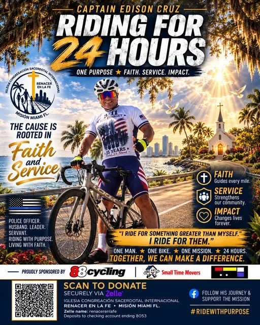 24-Hour Bike Ride for charity with Edison Cruz