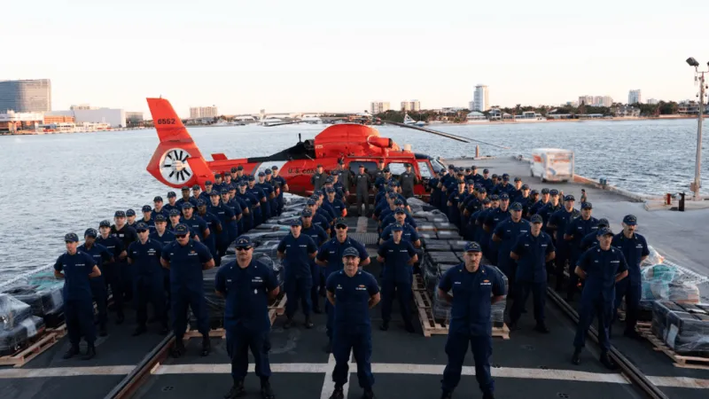 Coast Guard offloads $226.7M in cocaine, marijuana in Florida waters