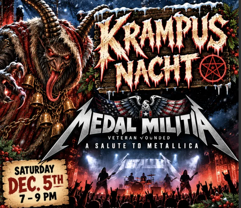 Medal Militia to Headline Krampus Nacht at Krush Brau Park This December