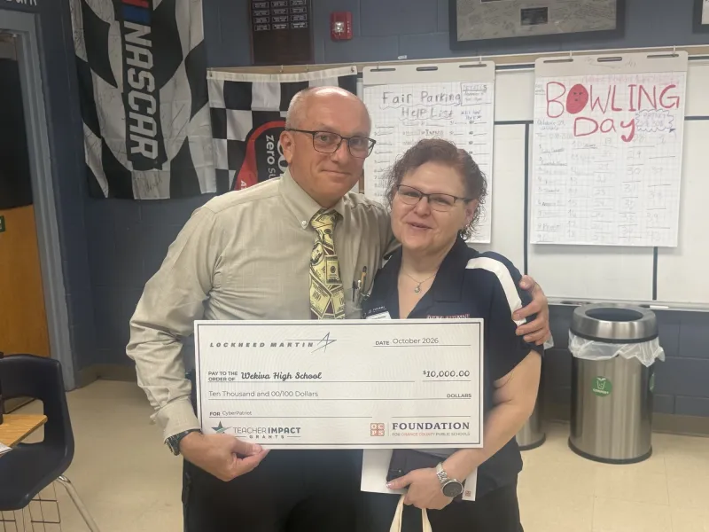 Lockheed Martin donates $10K to Wekiva High's CyberPatriot program