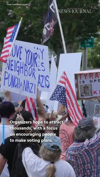 'No Kings' rallies across Volusia, Flagler encourage early voting (Video)