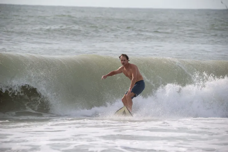 Storm wave action gives island surfers Atlantic ride