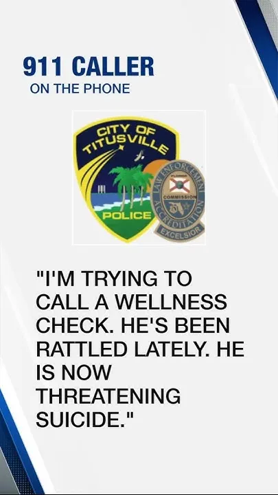 Officer shoots man during well-being check, Titusville police say (Video)