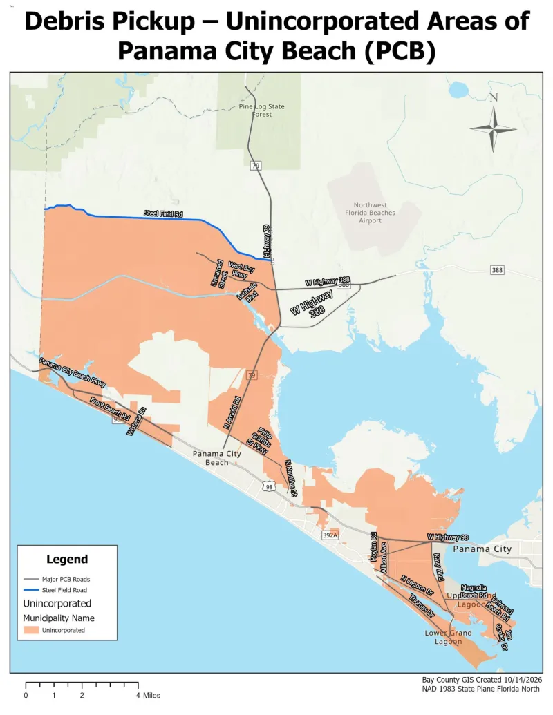 Bay County Expands Storm Debris Cleanup