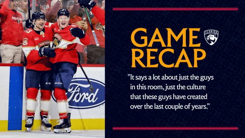 RECAP: Brady Tkachuk's second straight hat trick sends Panthers past Canucks