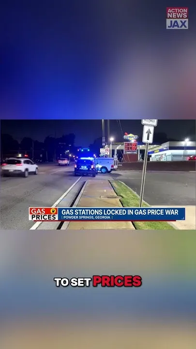 Gas Price War: Atlanta Drivers Win  #shorts (Video)